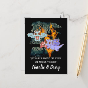 Valentinkarte für niedliche Liebe Postkarte