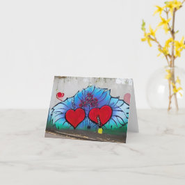 Valentinkarte im Graffiti-Stil Karte