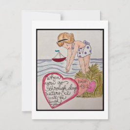 Valentinkarte Mitteilungskarte
