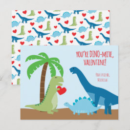 Valentinkarten der Dinosaur-Klasse - T-Rex Feiertagspostkarte