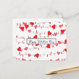 Valentinlicht Postkarte