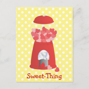 Valentinmaschine Feiertagspostkarte