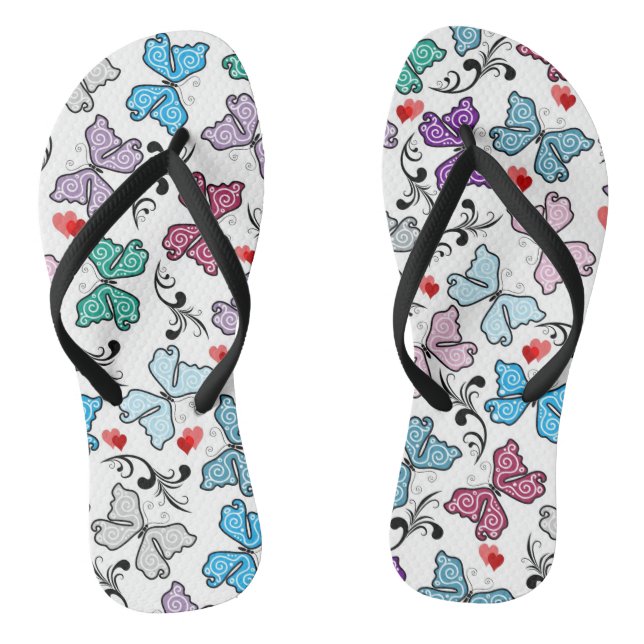 Valentinmuster Flip Flops (Fußbett)