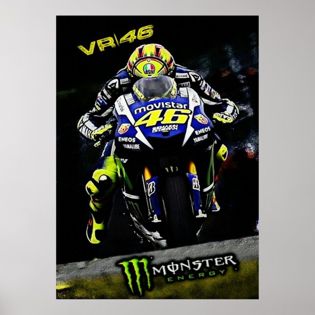 valentino rossi, moto gp legend,    the doctor 46, poster (Vorne)