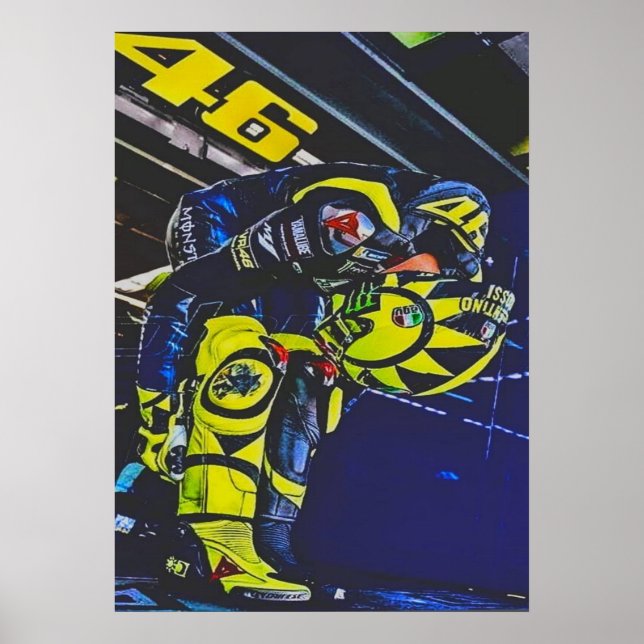 valentino rossi, moto gp legend,    the doctor 46, poster (Vorne)