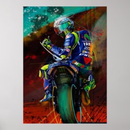 Valentino Rossi, Moto GP Legende, der Arzt 46, Poster