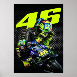 Valentino Rossi, Moto GP Legende, The Doctor 46, Poster