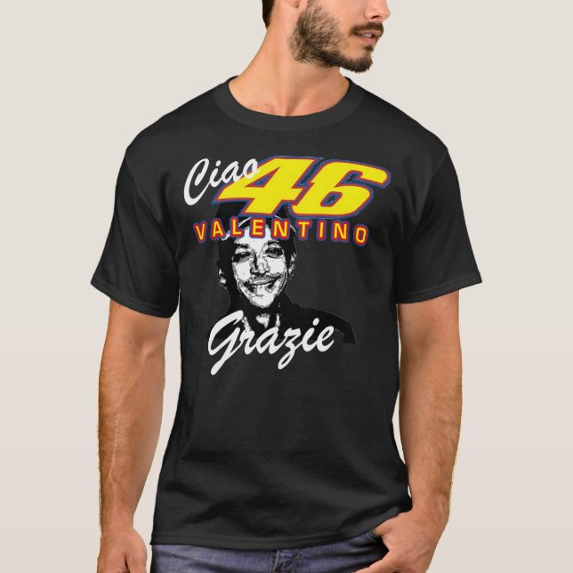 Valentino Rossi The Doctor The GOAT Design  Essent T-Shirt (Vorderseite)
