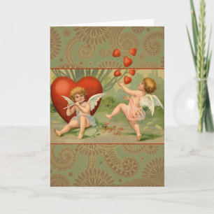 Valentins Amor Antik Vintage Feiertagskarte