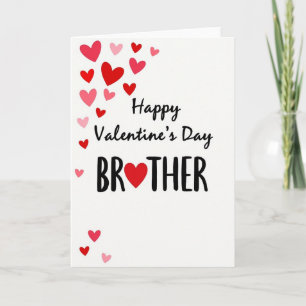 Valentins Bruder Herz Muster Karte