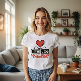 Valentins-Co-Op-Modus aktiviert T-Shirt