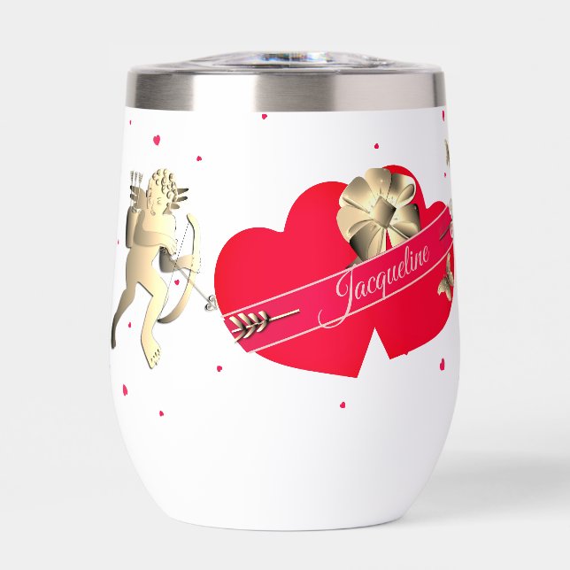 Valentins-Cupid & Herzen  (Vorderseite)