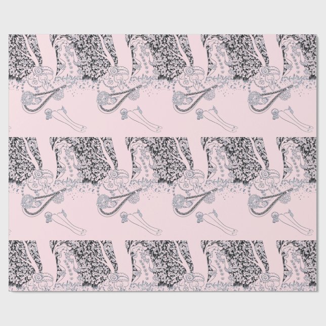 VALENTINS DAY ROMANCE, ROMANTISCHE LIEBE IN DER NA GESCHENKPAPIER (Flach)