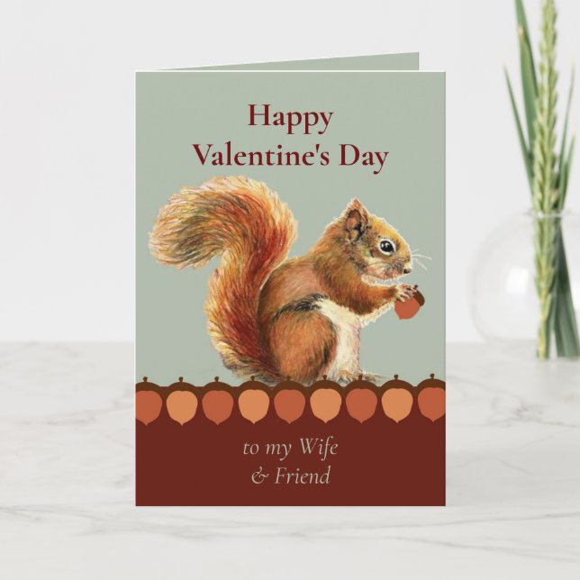 Valentins Ehefrau-Freund erzählt noch immer von Ih Karte (Vorderseite)