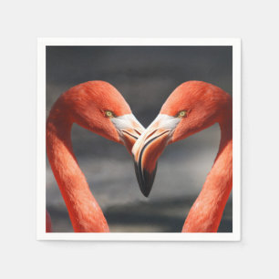 Valentins-Flamingo Serviette