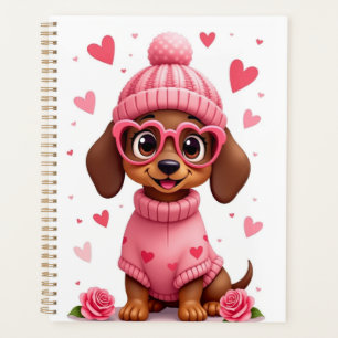 Valentins Geburtstagshund Liebesleben Planer