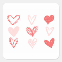 Valentins Herz rosa Minimalistisch-modern