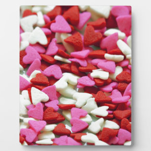Valentins-Herzen Fotoplatte