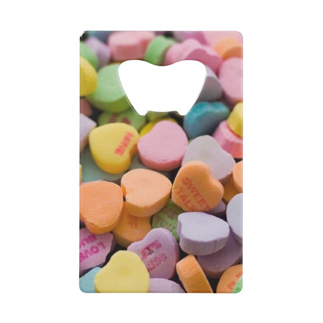 VALENTINS KANDY HEARDS GELDBEUTEL FLASCHENÖFFNER (Vorderseite)