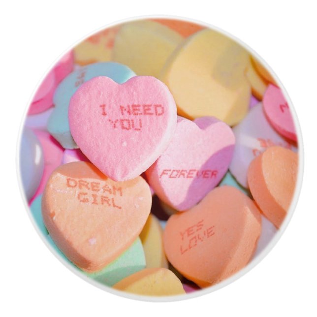 VALENTINS KANDY HEARDS KERAMIKKNAUF (Vorderseite)