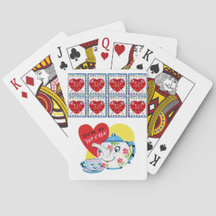 Valentins Kartenspiel Deck Spielkarten