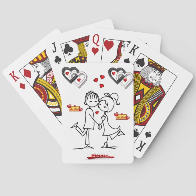 Valentins Kartenspiel Spielkarten (Rückseite)
