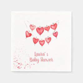 Valentins kleines süße Pink-Baby Serviette