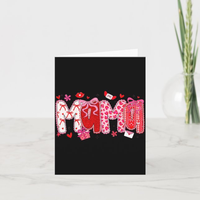 Valentins Mama Karte (Vorderseite)