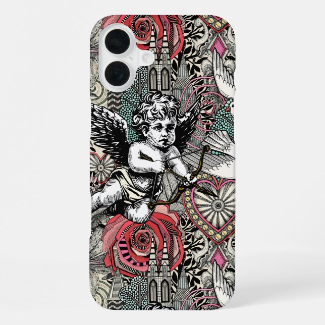 Valentins-Maximalismus col hell iPhone 16 Plus Hülle (Rückseite)