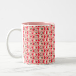 Valentins morgendliche Bliss Zweifarbige Tasse