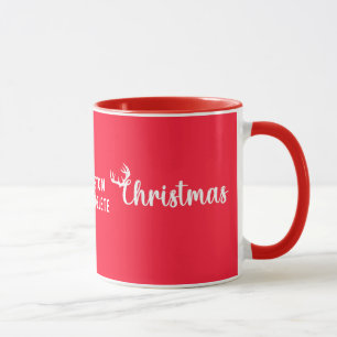 Valentins Rentier Frohe Weihnachten Süßes Paar Tasse