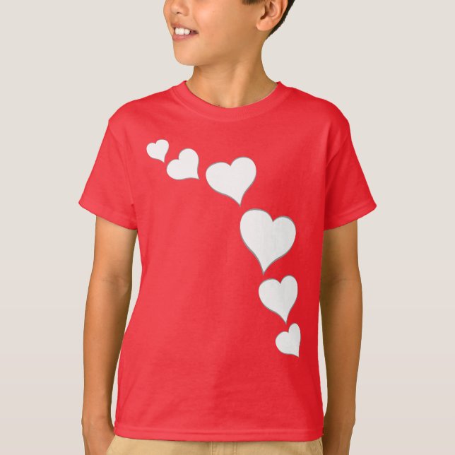 Valentins Shirt Kid's Custom Liebe T - Shirt (Vorderseite)