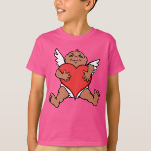 Valentins-Shirts für Kinder Cupid-Jersey-Shirts T-Shirt