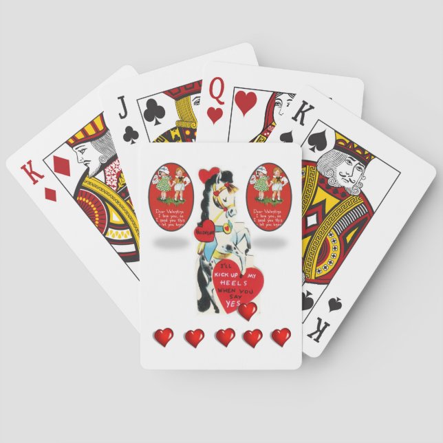Valentins-Spielkarten-Deck Spielkarten (Rückseite)
