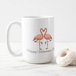 Valentins-Tasse mit rosa Flamingos – Whimsical Rom Kaffeetasse