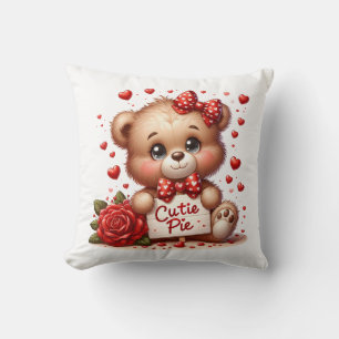 Valentins-Teddy-Wurfkissen Kissen