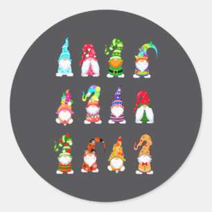 Valentins Zwerg St. Patricks Gnomies Ostern Frühli Runder Aufkleber