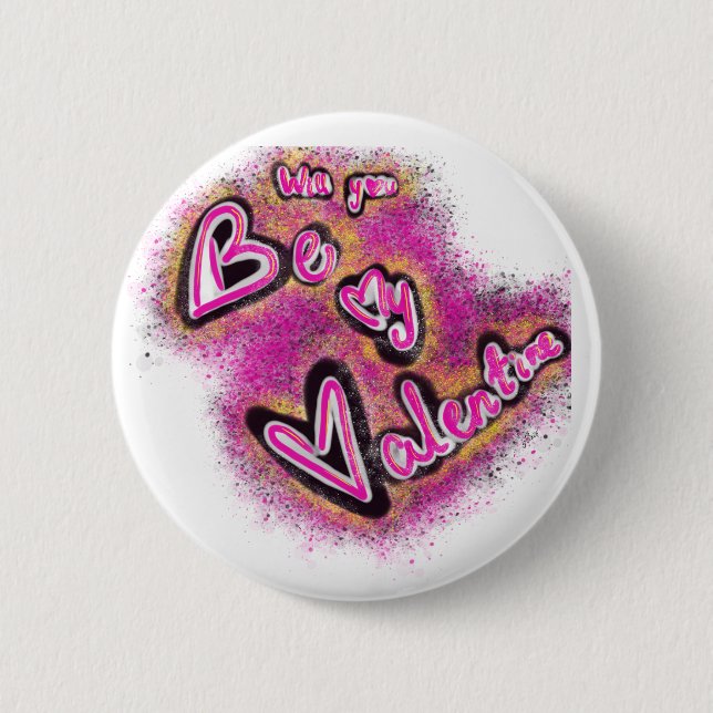 Valentinsabzeichen Button (Vorderseite)