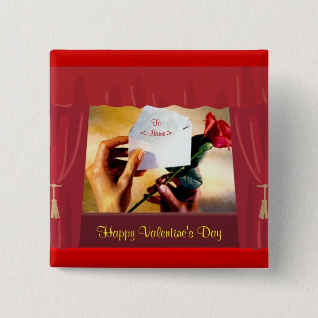 Valentinschaltfläche Button (Vorderseite)