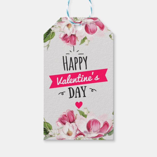 Valentinsche Geschenkmarke Geschenkanhänger (Vorderseite)