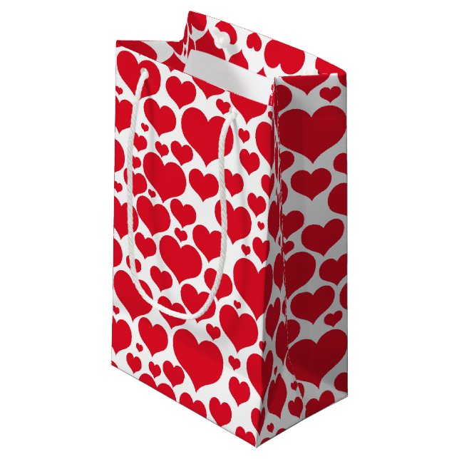 Valentinsche Geschenktasche Kleine Geschenktüte (Vorderseite Schrägansicht)