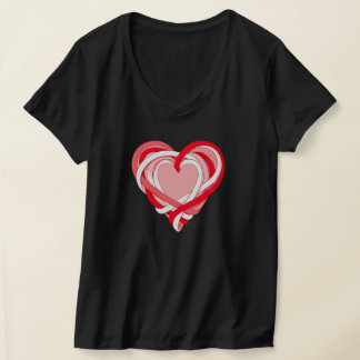 Valentinschleiferherz im Shirt-Design T-Shirt