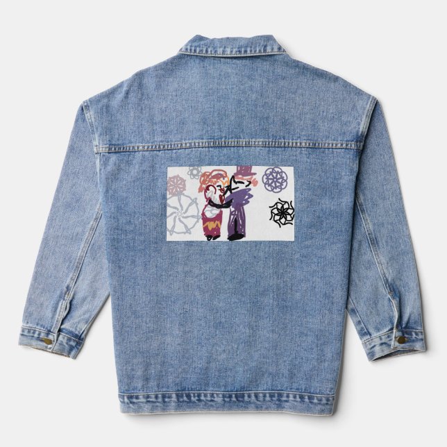 Valentinsfreude Jeansjacke (Rückseite)