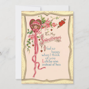 Valentinsgedicht Feiertagskarte