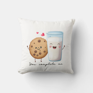 Valentinsgeschenk Cookie Du Ergänzt Mich Kissen
