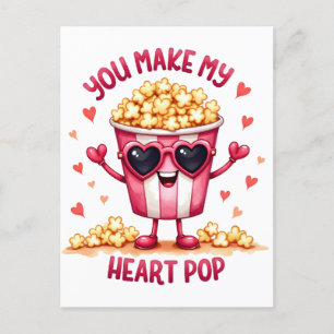 Valentinsgeschenk   Du bringst mein Herz zum Platz Postkarte