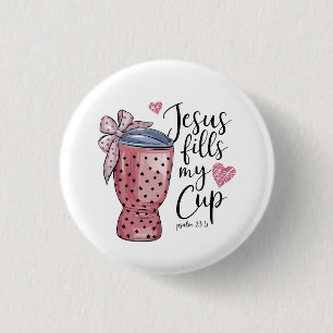 Valentinsgeschenk Jesus füllt meinen Becher Button