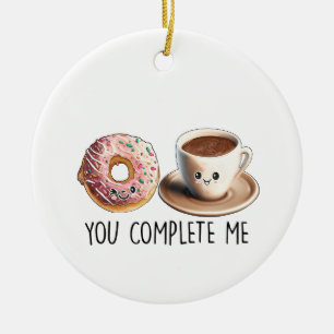 Valentinsgeschenk Kaffee Du Machst Mich Vollständi Keramik Ornament