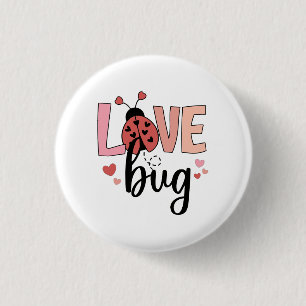 Valentinsgeschenk Liebeskäfer Button