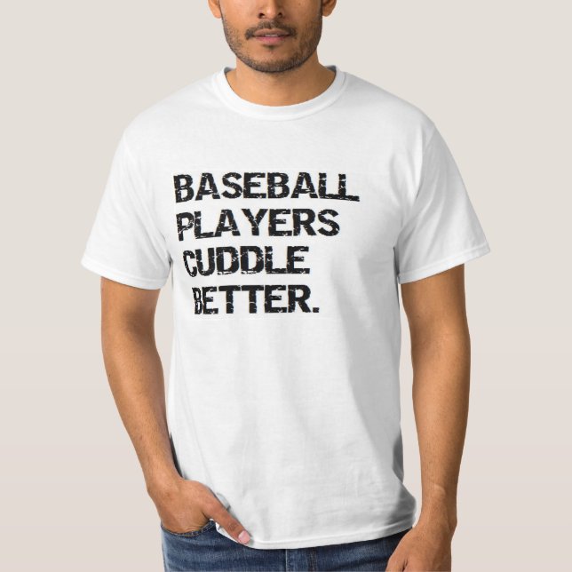 Valentinsgruß: Baseball-Spieler streicheln besser T-Shirt (Vorderseite)
